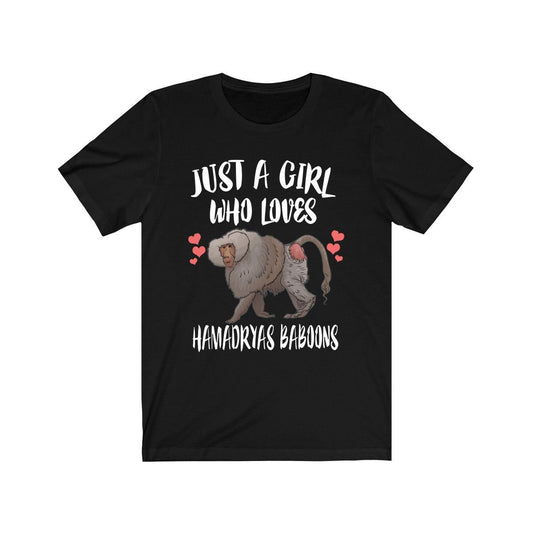Baboon Lover T-Shirt for Girls - baboon print design