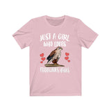 Just A Girl Who Loves Ferruginous Hawks, Hawk Lover Shirt, Bird Birding Shirt, Hawk Gift, Animal Lover Adult Toddler Infant Kids Gift Shirt Image 2