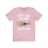 Just A Girl Who Loves Hercules Beetles Shirt, Insect over Shirt, Hercules Beetle Shirt, Animal Lover Adult Toddler Infant Kids Gift T-Shirt Image 2