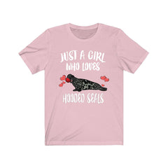 Just A Girl Who Loves Hooded Seals Shirt - Hooded Seal print design