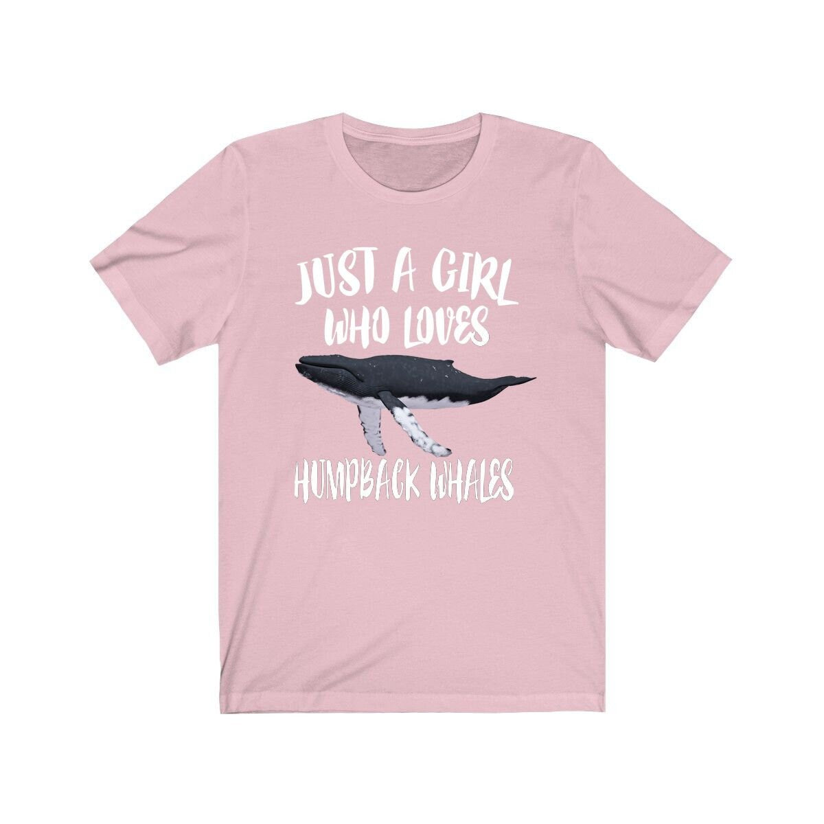 Just a girl who loves humpback whales ocean marine mammal tee