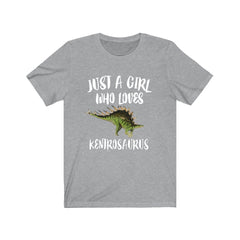 Just A Girl Who Loves Kentrosaurus Shirt - Kentrosaurus print design