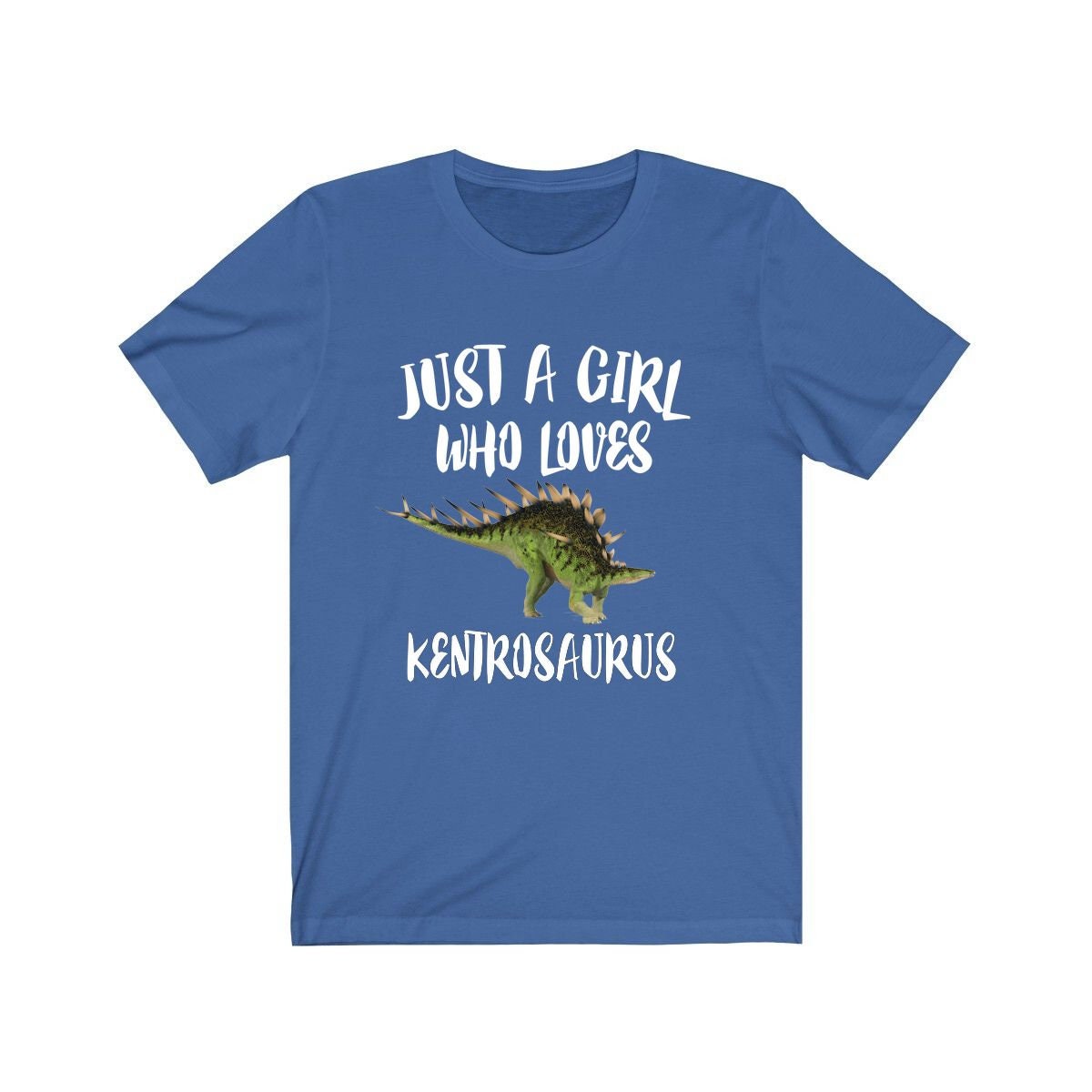 Just A Girl Who Loves Kentrosaurus Shirt - Kentrosaurus print design