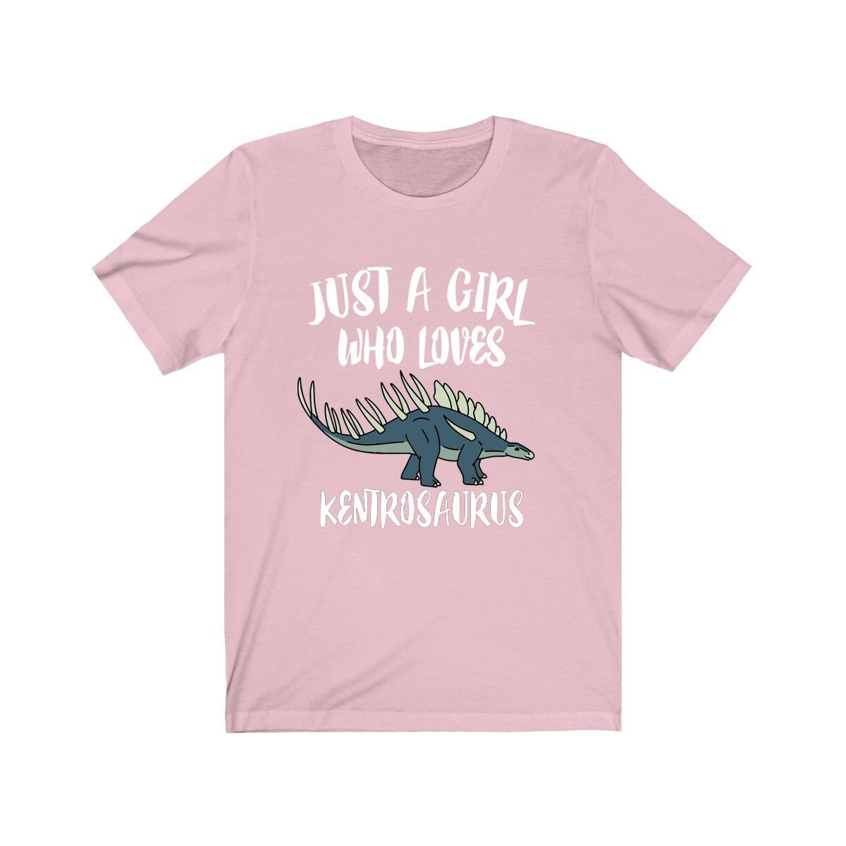 Just a girl who loves kentrosaurus Jurassic armored stegosaurid tee