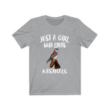 Just A Girl Who Loves Kestrels Shirt, Bird Birding Shirt, Kestrel Lover Shirt, Kestrel Gift, Animal Adult Toddler Infant Kids Gift T-Shirt Image 1