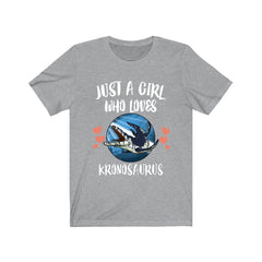 Just A Girl Who Loves Kronosaurus Shirt - Kronosaurus print design