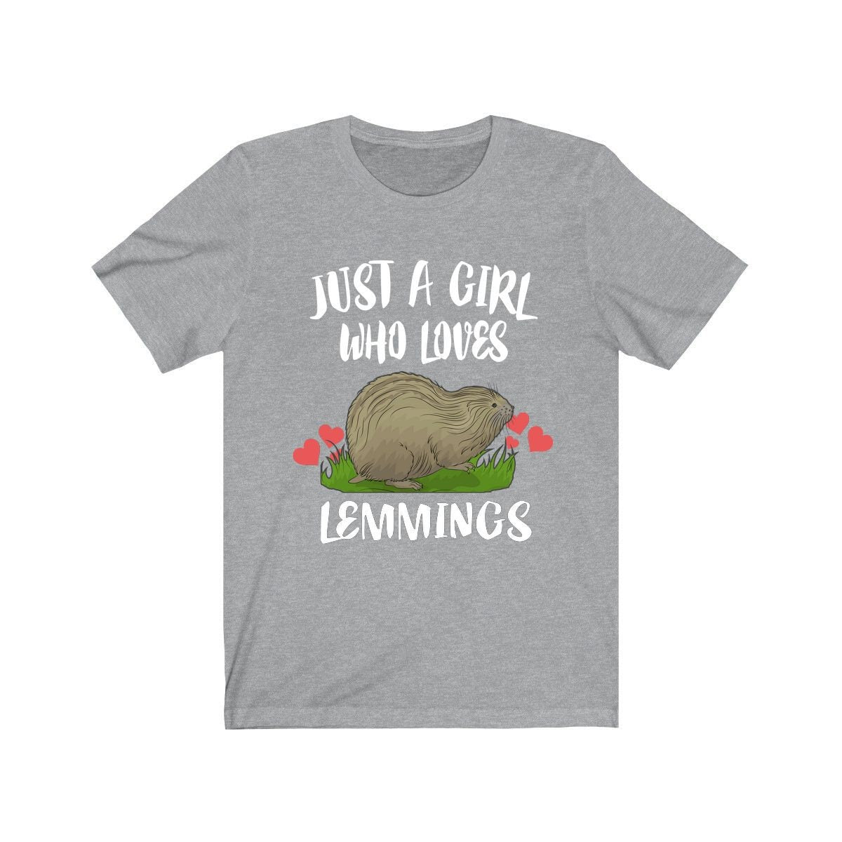 Just a girl who loves lemmings arctic rodent lover tee