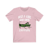 Just A Girl Who Loves Locust Insect Animal Lover Adult Toddler Infant Kids Gift T-Shirt Image 1