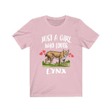 Just A Girl Who Loves Lynx Animal Lover Adult Toddler Infant Kids Gift T-Shirt Image 2