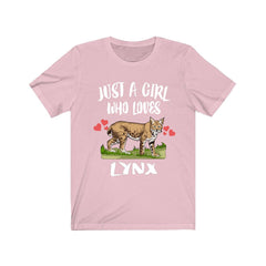 Just A Girl Who Loves Lynx Shirt - lynx print design