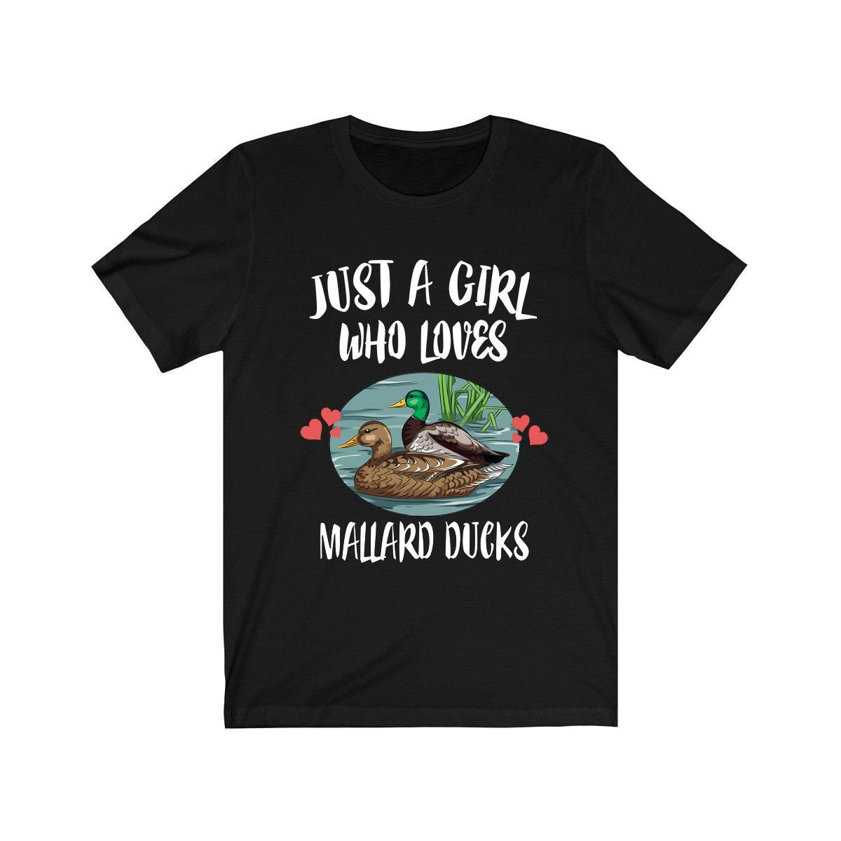 Just A Girl Who Loves Mallard Ducks Shirt, Bird Lover Shirt, Mallard Duck Shirt, Animal Lover Adult Toddler Infant Kids Gift T-Shirt Image 1