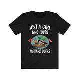 Just A Girl Who Loves Mallard Ducks Shirt, Bird Lover Shirt, Mallard Duck Shirt, Animal Lover Adult Toddler Infant Kids Gift T-Shirt Image 1