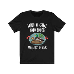 Just A Girl Who Loves Mallard Ducks Shirt - Mallard print design