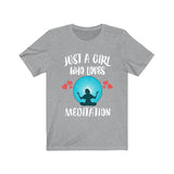 Just A Girl Who Loves Meditation Spiritual Lover Adult Toddler Infant Kids Gift T-Shirt Image 3
