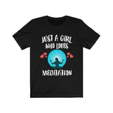 Just A Girl Who Loves Meditation Spiritual Lover Adult Toddler Infant Kids Gift T-Shirt Image 1