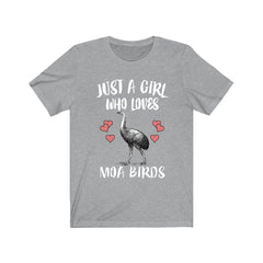 Just A Girl Who Loves Moa Birds Shirt - moa bird print design