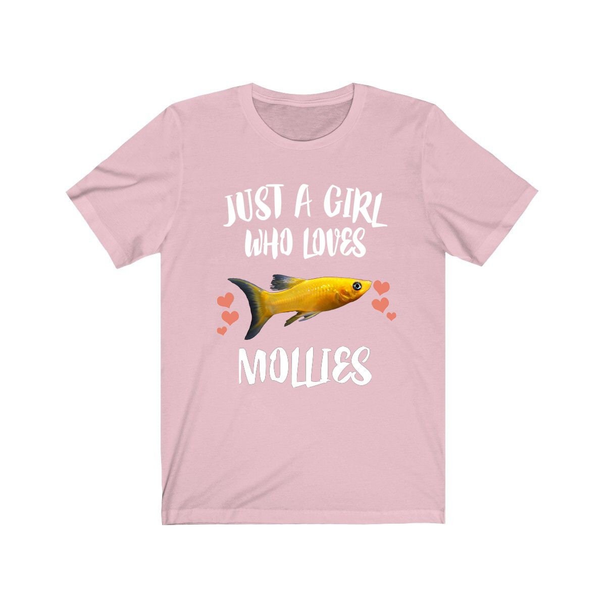 Just A Girl Who Loves Mollies Fish Shirt - molly fish print design