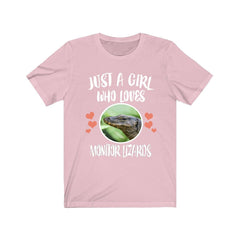 Just A Girl Who Loves Monitor Lizards Shirt - monitor lizard print design