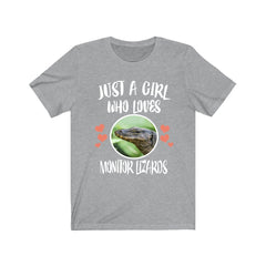 Just A Girl Who Loves Monitor Lizards Shirt - monitor lizard print design