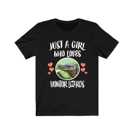 Just A Girl Who Loves Monitor Lizards Shirt - monitor lizard print design