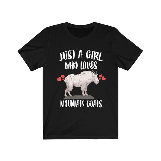 Just a girl who loves mountain goats alpine cliff climber tee