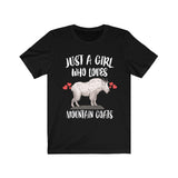Just A Girl Who Loves Mountain Goats Shirt, Mountain Goat Lover Shirt, Goat Lover Gift, Animal Lover Adult Toddler Infant Kids Gift T-Shirt Image 1