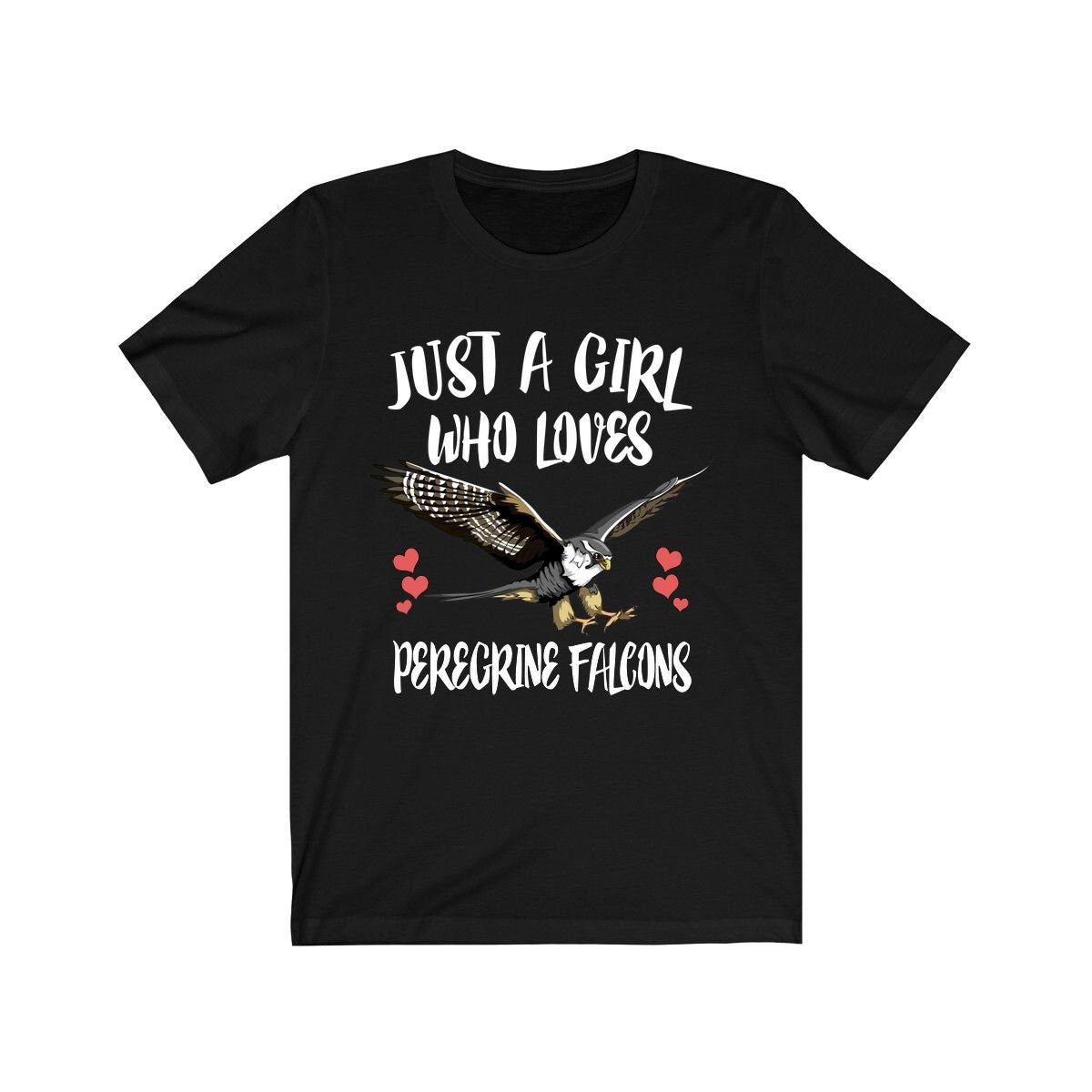 Just A Girl Who Loves Peregrine Falcons Shirt - Peregrine Falcon print design