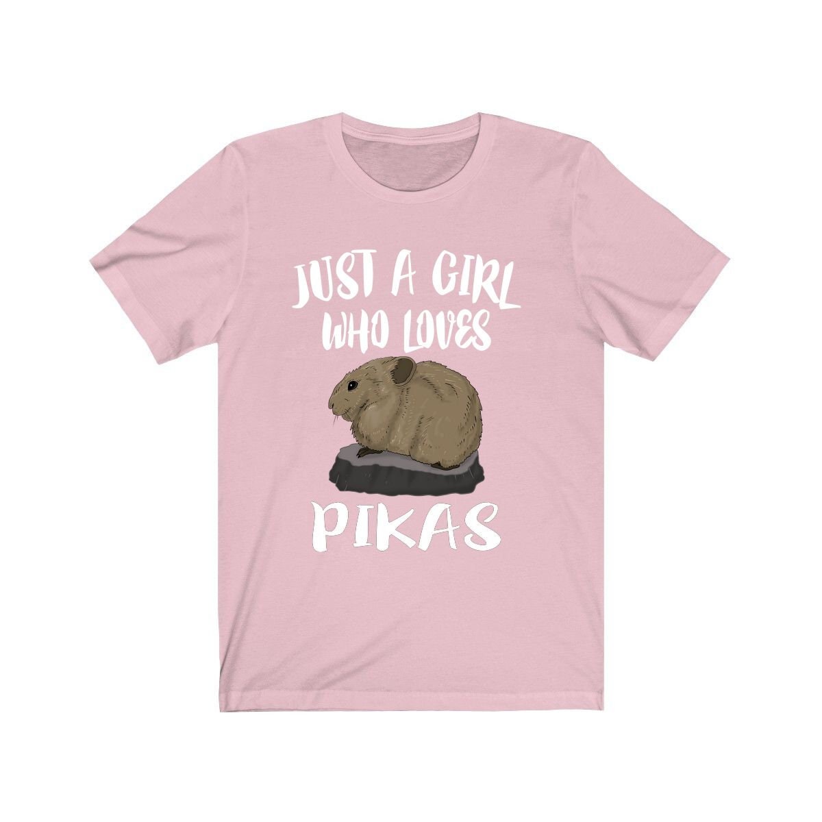 Just A Girl Who Loves Pikas Animal Shirt - pika print design