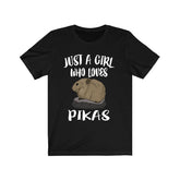 Just A Girl Who Loves Pikas Shirt, Pika Lover Gift, Pika Shirt, Animal Lover Adult Toddler Infant Kids Gift T-Shirt Image 1