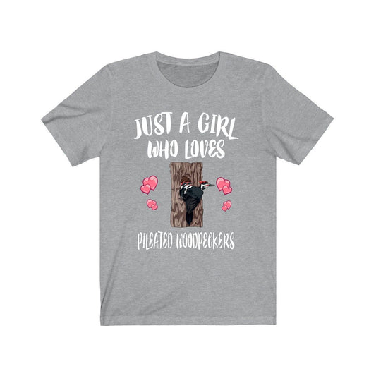 Girl Who Loves Pileated Woodpeckers Shirt - Pileated Woodpecker print design