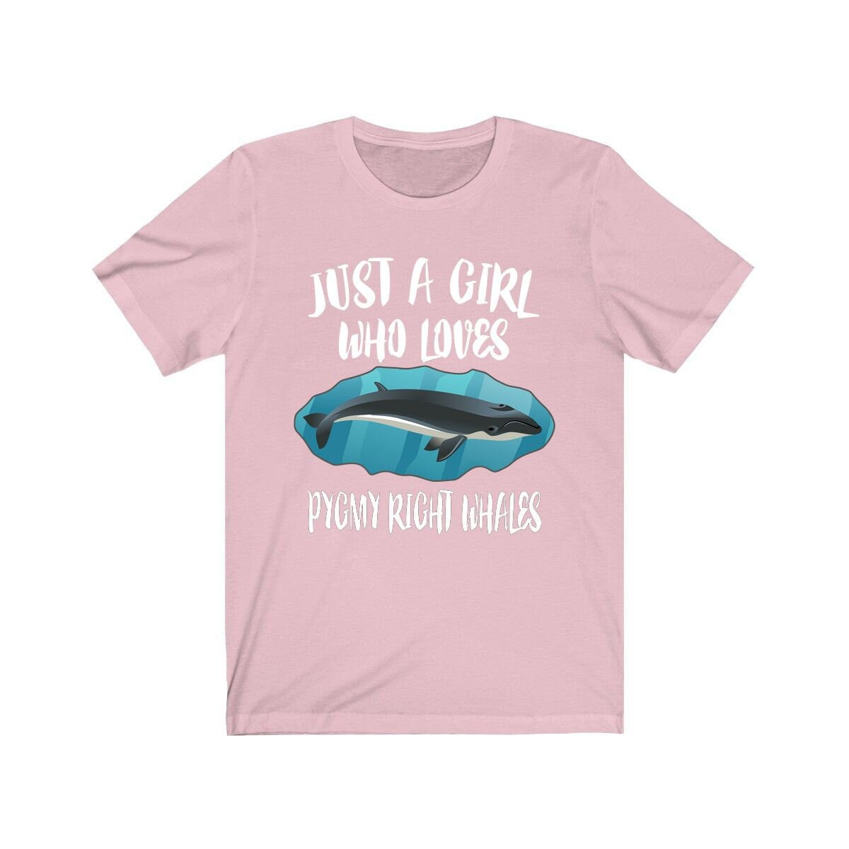 Just A Girl Who Loves Pygmy Right Whales Shirt - Pygmy Right Whale print design