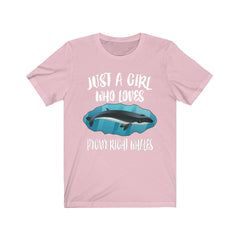 Just A Girl Who Loves Pygmy Right Whales Shirt - Pygmy Right Whale print design