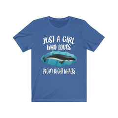 Just A Girl Who Loves Pygmy Right Whales Shirt - Pygmy Right Whale print design