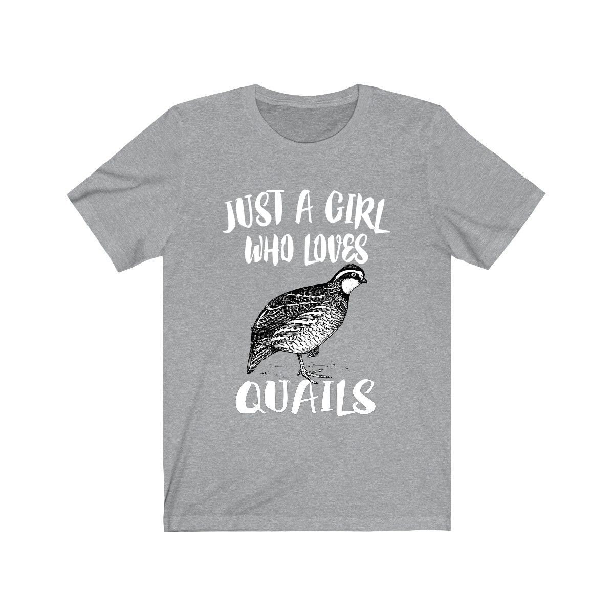 Just A Girl Who Loves Quails Shirt, Quail Lover Gift, Birds Birding Shirt, Animal Lover Adult Toddler Infant Kids Gift T-Shirt Image 1