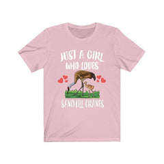 Sandhill Crane T-Shirt for Girls - sandhill crane print design