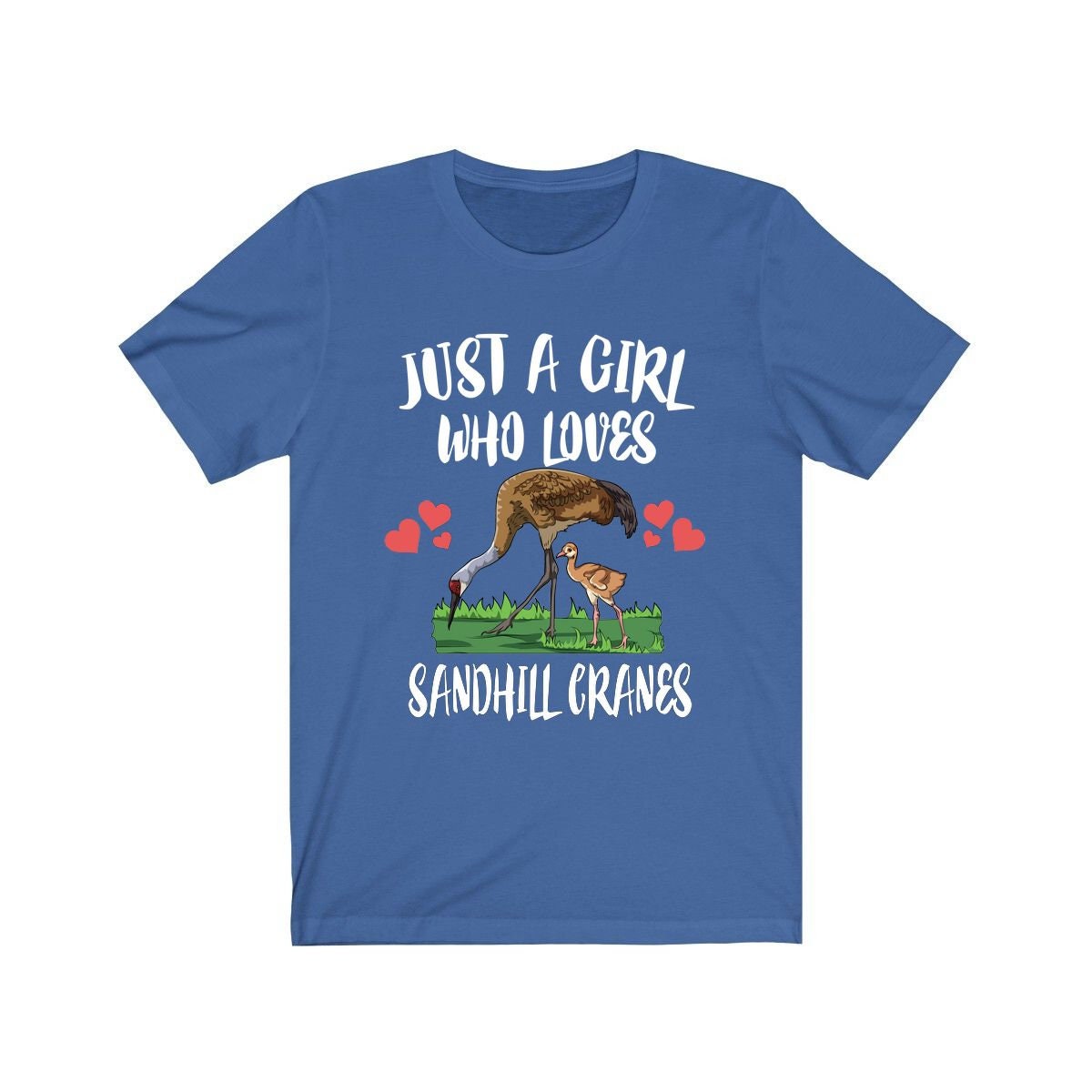 Sandhill Crane T-Shirt for Girls - sandhill crane print design