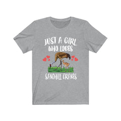 Sandhill Crane T-Shirt for Girls - sandhill crane print design