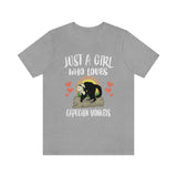 Just A Girl Who Loves Capuchin Monkeys Shirt, Capuchin Monkey Shirt, Capuchin Monkey Lover Gift, Monkey Lover Shirt, Animal Adult Kids Image 3