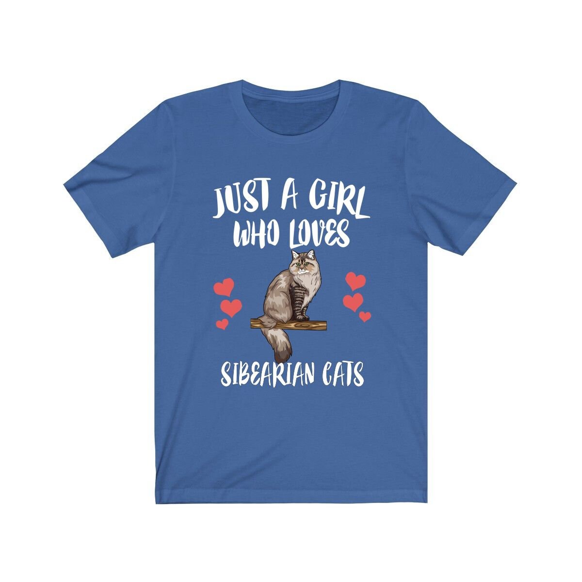 Just a girl who loves Siberian cats Russian forest cat lover tee