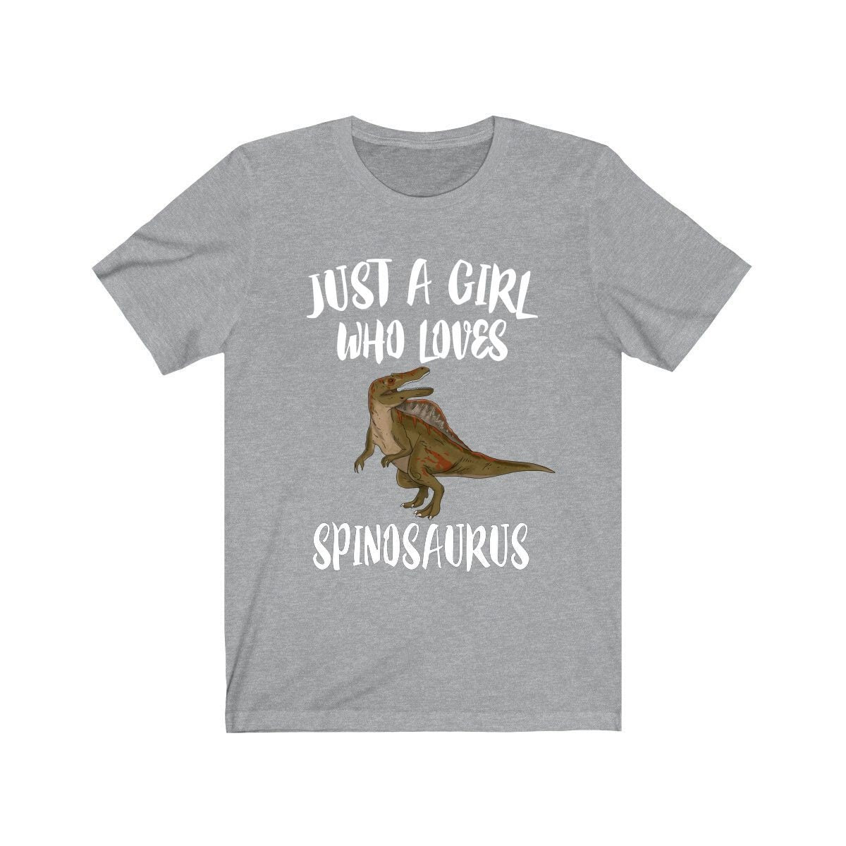 Just A Girl Who Loves Spinosaurus Dinosaur Shirt, Spinosaurus Shirt, Spinosaurus Gift, Animal Lover Adult Toddler Infant Kids Gift T-Shirt Image 1