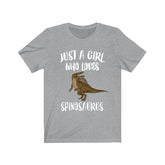Just A Girl Who Loves Spinosaurus Dinosaur Shirt, Spinosaurus Shirt, Spinosaurus Gift, Animal Lover Adult Toddler Infant Kids Gift T-Shirt Image 1