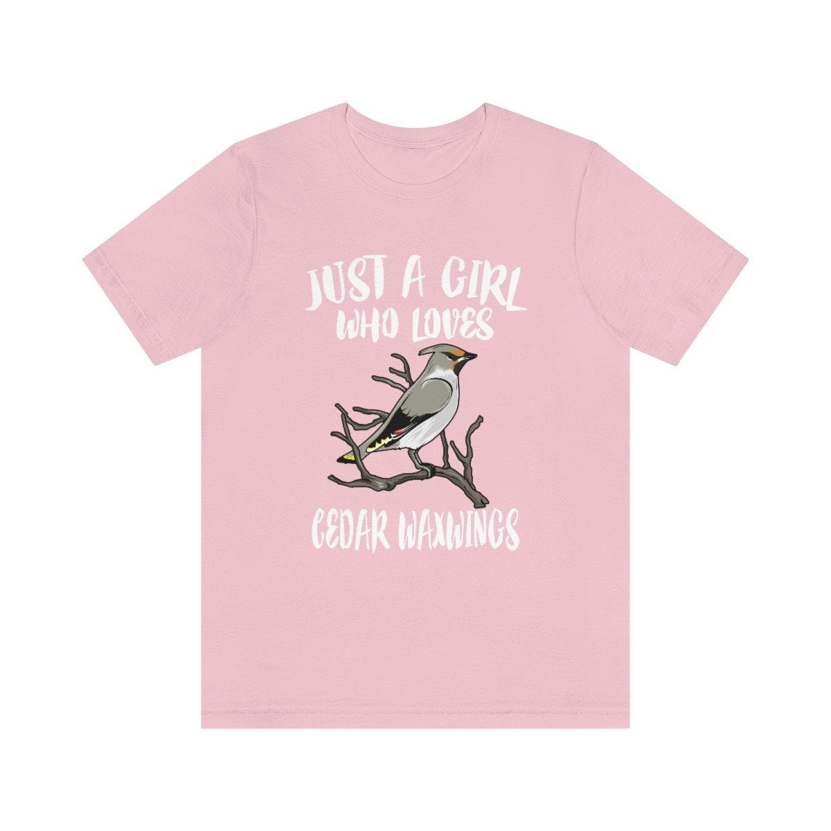 Just A Girl Who Loves Cedar Waxwings Birds Shirt - Cedar Waxwing print design