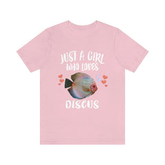Discus Fish T-Shirt for Girls - discus fish print design