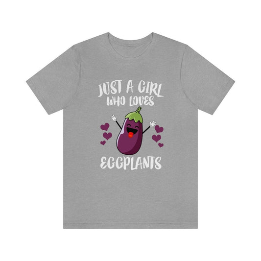 Just A Girl Who Loves Eggplants Shirt - eggplant print design