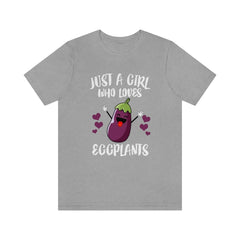 Just A Girl Who Loves Eggplants Shirt - eggplant print design