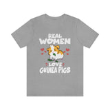Real Women Love Guinea Pigs Shirt, Guinea Pig Owner Shirt, Guinea Pig Lover Gift, Guinea Pig Shirt, Animal Adult Kids T-Shirt Image 3