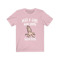 Just A Girl Who Loves Squids Shirt - squid print design