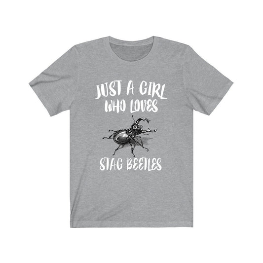 Just A Girl Who Loves Stag Beetles Shirt - stag beetle print design
