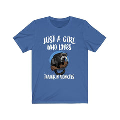 Just A Girl Who Loves Tamarin Monkeys Shirt - tamarin print design
