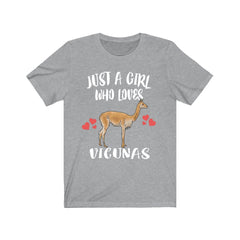 Just A Girl Who Loves Vicunas Shirt - vicuna print design